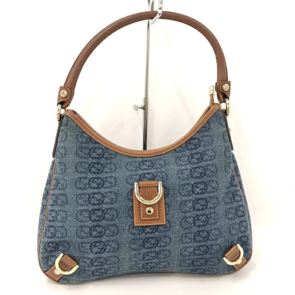 Gucci Abbey Hobo Bag GG Denim Canvas Blue